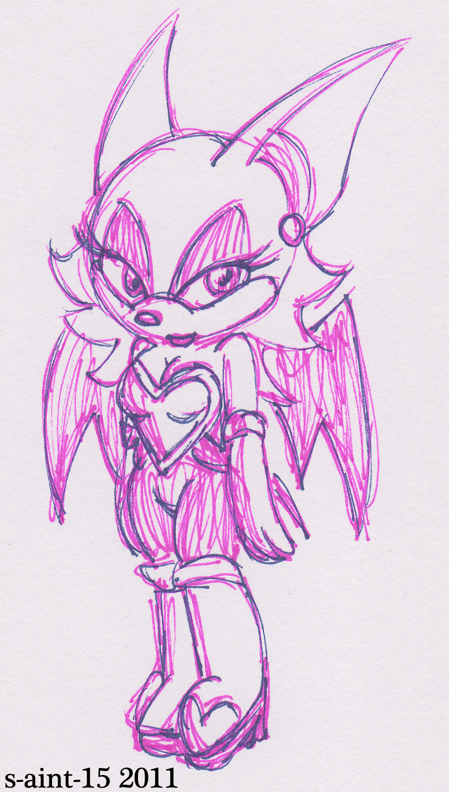 rouge drawing by theOrangeSunflower on DeviantArt