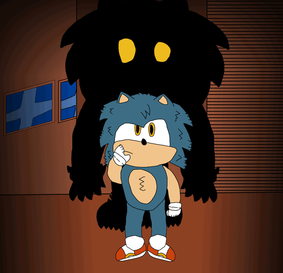 Sonic? In Scared Stupid by ExtraJello on DeviantArt