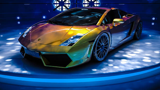 Lamborghini Gallardo rendered in Vray