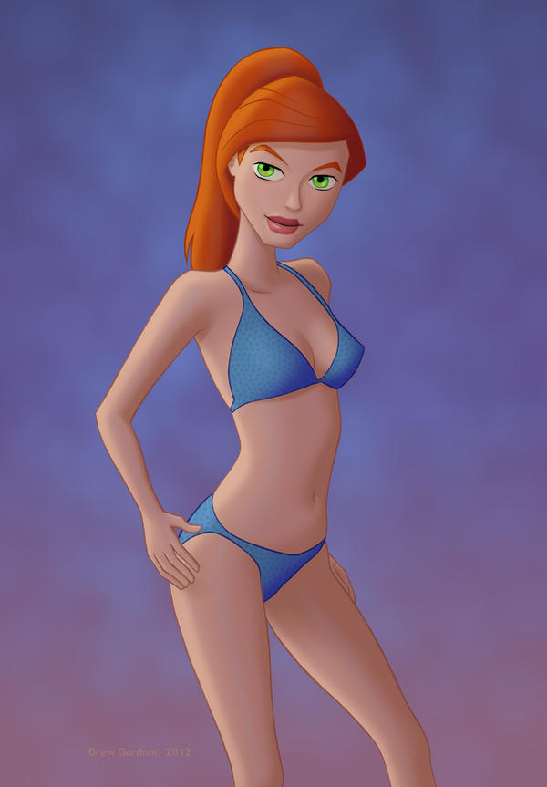 Gwen's Blue Bikini by DrewGardner on DeviantArt.