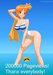 Nami in a one piece by DrewGardner