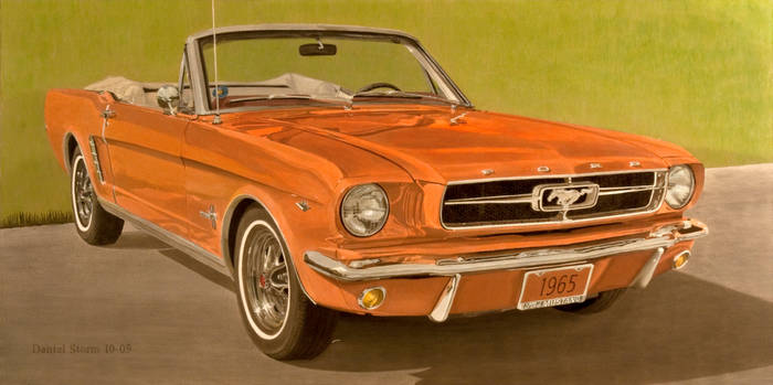 1965 Ford Mustang In Oil