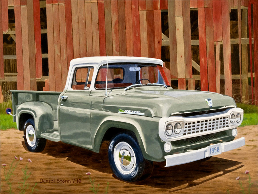 1958 Ford F250 In Oil