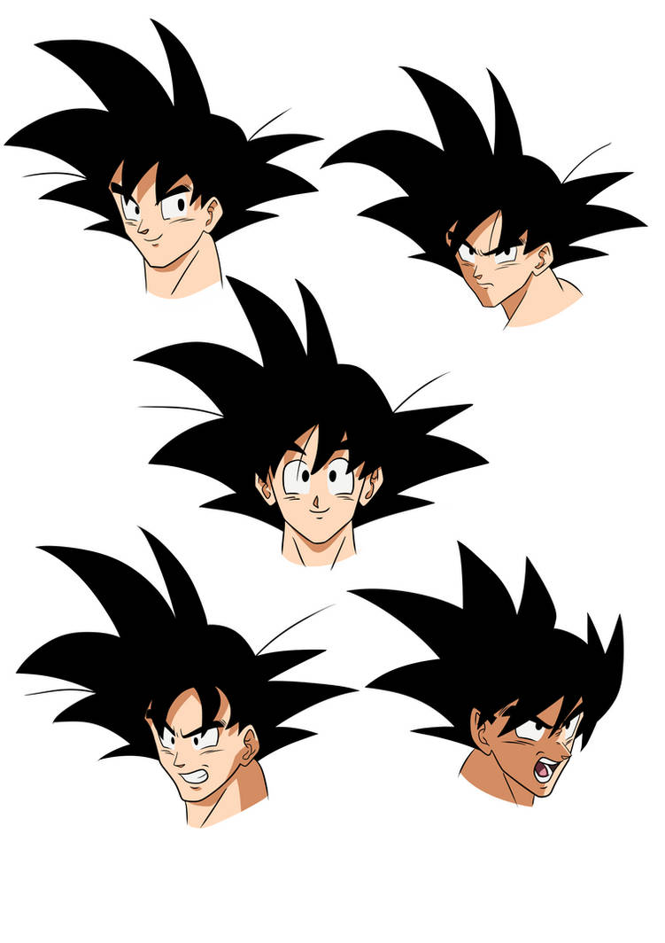 Goku expressions by nobody661 on DeviantArt