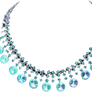 blue necklace