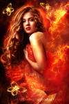 Girl-On-Fire by EnchantedWhispersArt