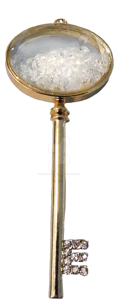 Golden Key with floating crystals by EnchantedWhispersArt on DeviantArt