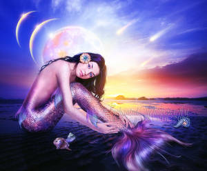 Celestial-Mermaid by EnchantedWhispersArt Celestial-Mermaid by EnchantedWhispersArt