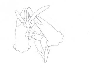 (Pencil Sketch) Lopunny