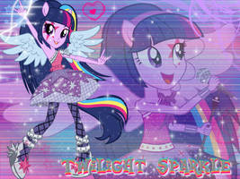 Twilight Sparkle EG Rainbow Rocks Wall