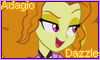 Rainbow Rocks Adagio Dazzle stamp by NatouMJSonic