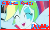 Rainbow Rocks Dashie Stamp