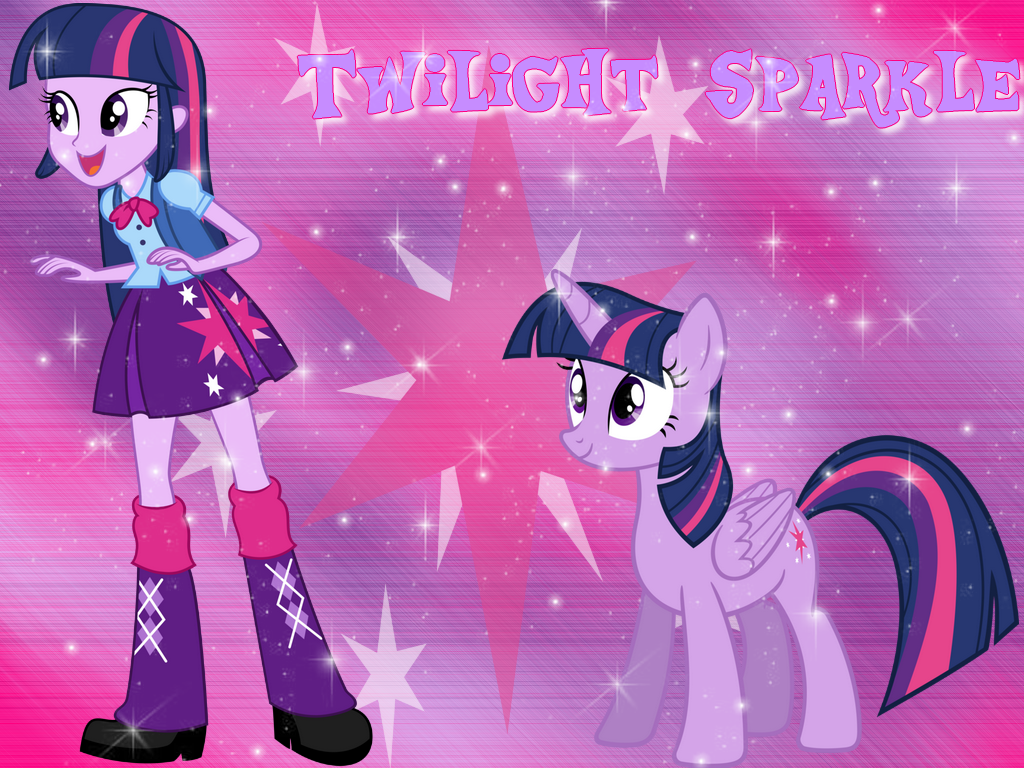 Twilight Sparkle and Princess pony Wallpaper