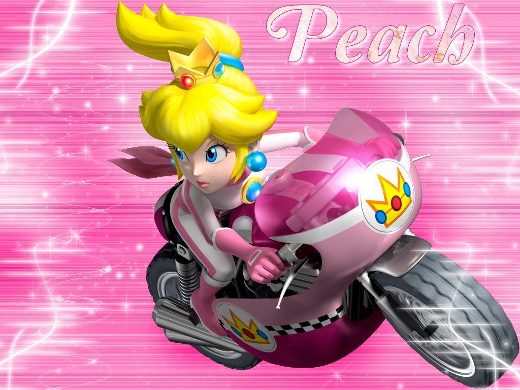 Mario Kart Wii Peach Wallpaper