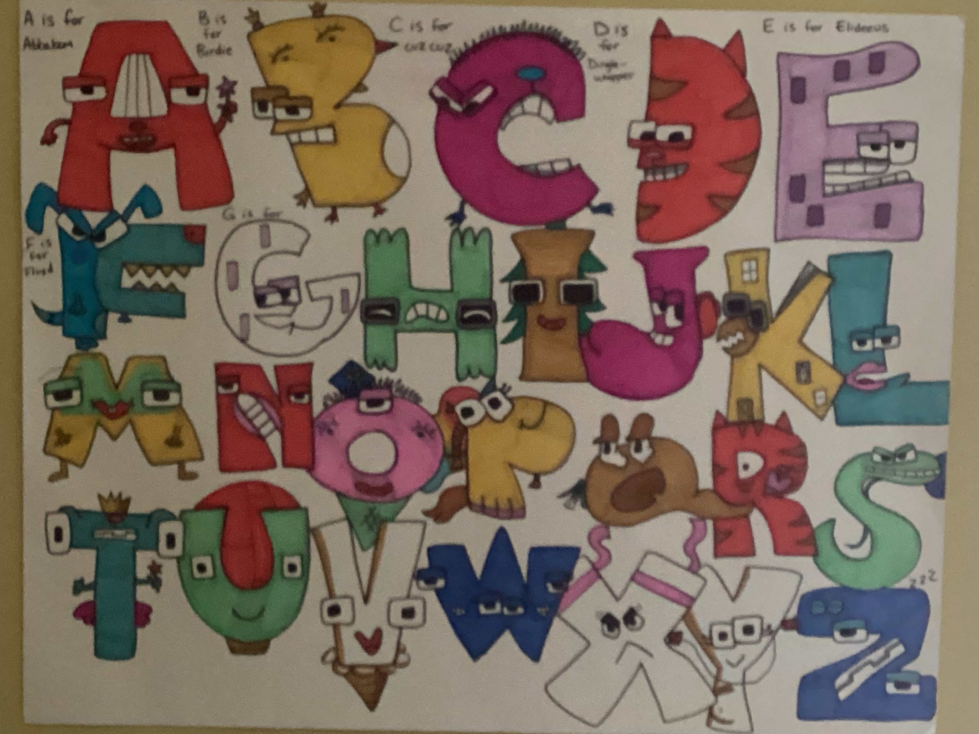 How to Draw Alphabet Lore (Y), Dibujando Alphabet Lore - Y