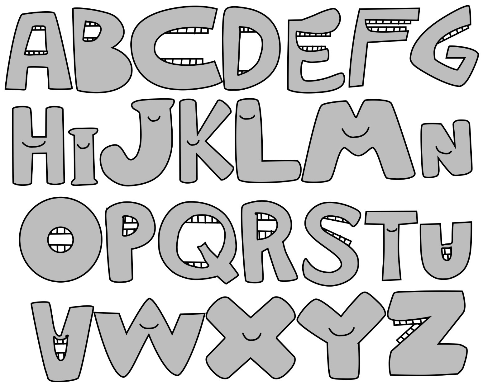 Alphabet Lore Stencils
