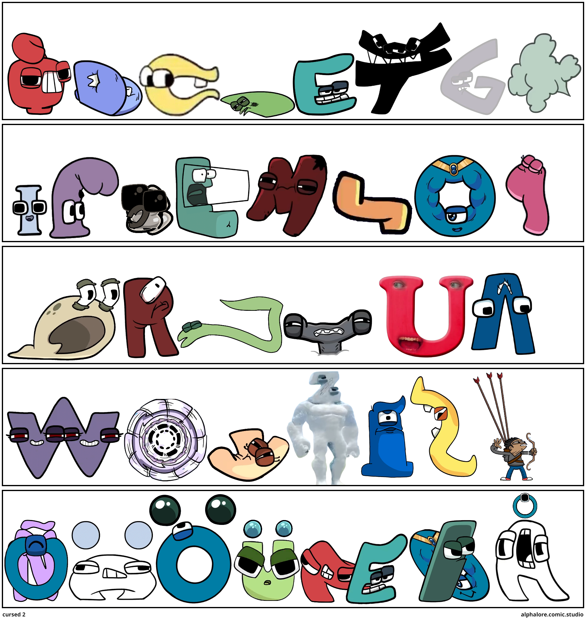 Alphabet Lore But Comic Studio