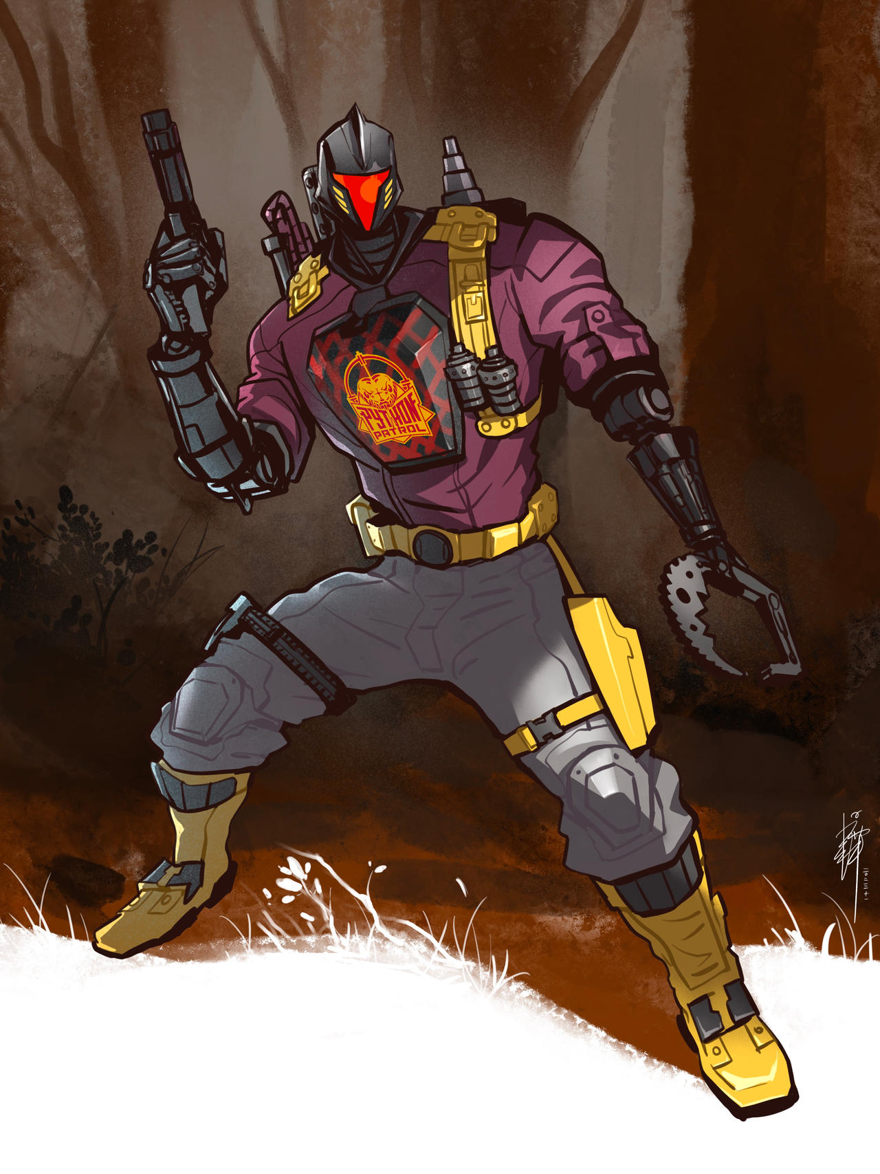 Python Patrol Colors BAT from the Python Patrol by Tianwaitang on DeviantArt