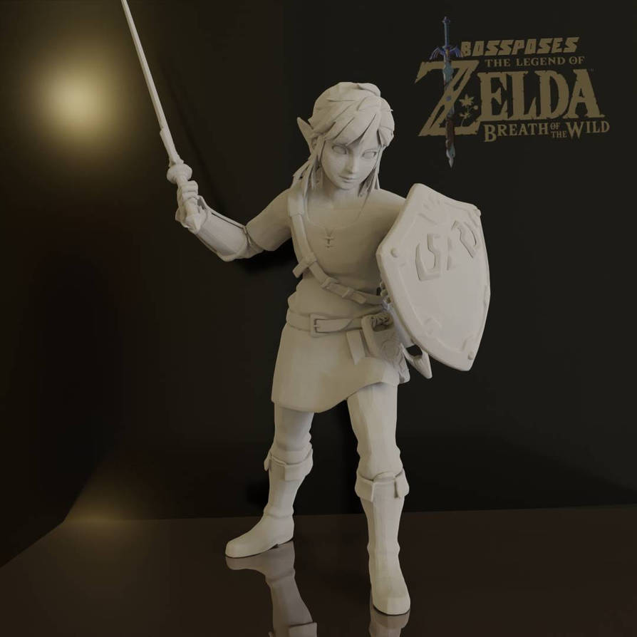 LINK BOTW - 3D print ready by BOSSposes on DeviantArt LINK BOTW - 3D print ready by BOSSposes on DeviantArt