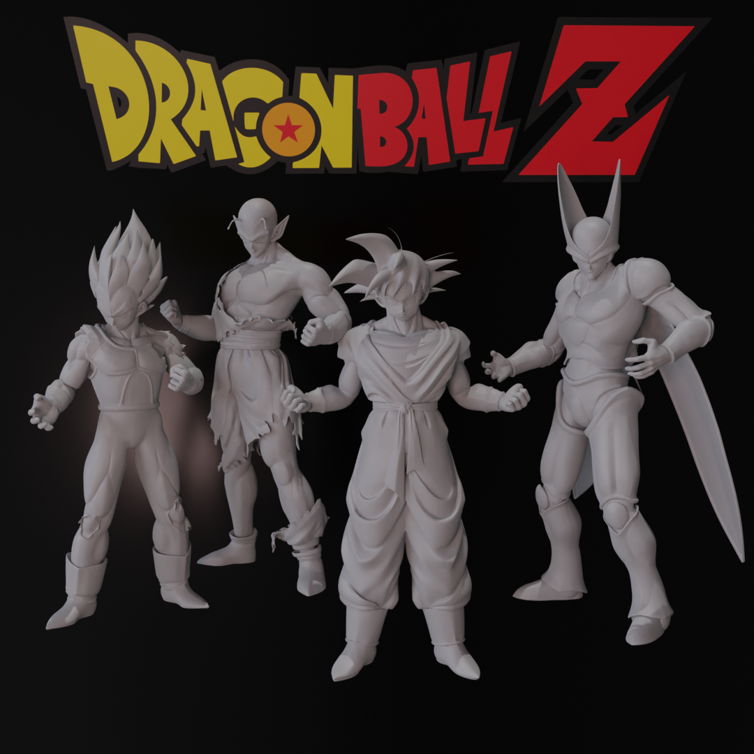 Dbz Models DRAGON BALL Z - 3DPrint STL bundle by BOSSposes on DeviantArt