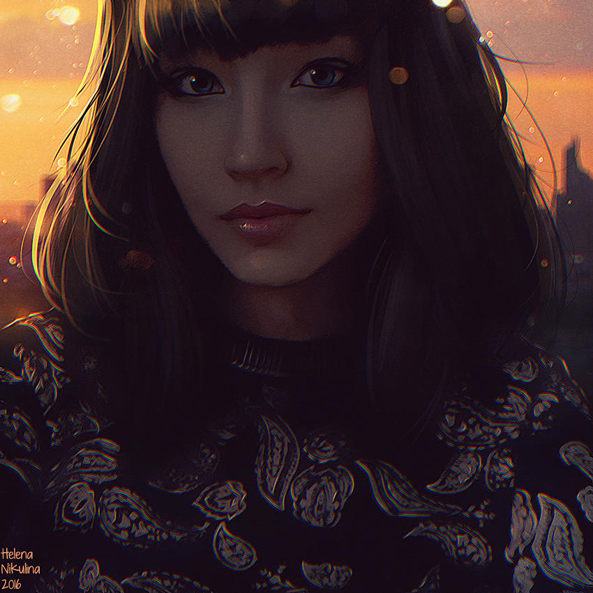 Oriental sunset + Video by Nikulina-Helena