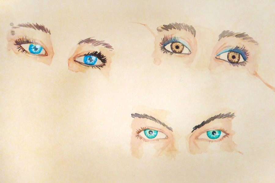 Watercolor eyes