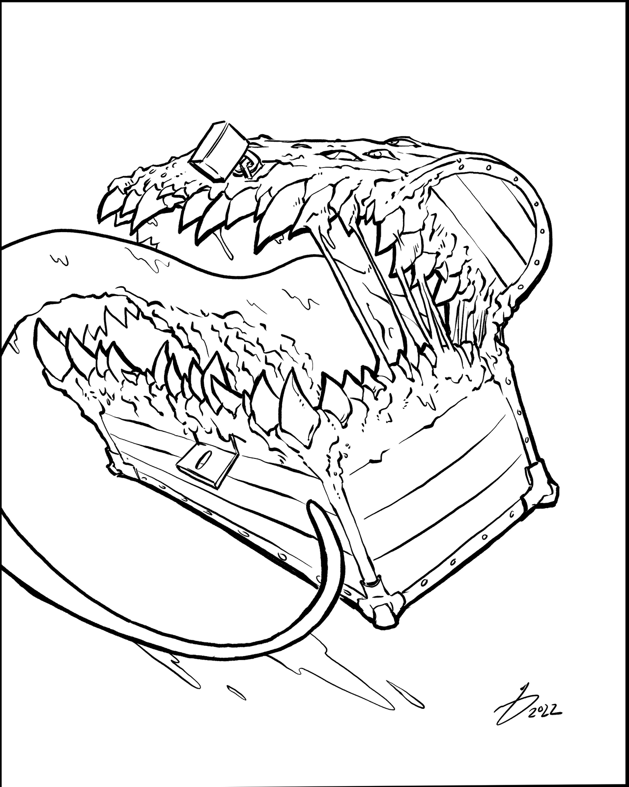 Mimic - Line Art by masterpug13 on DeviantArt