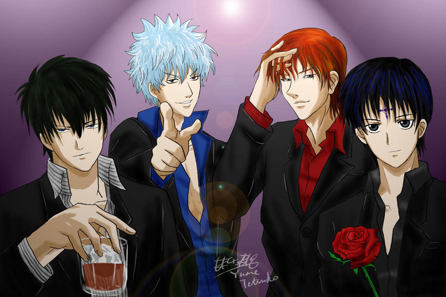 at the host club Gintama ver. by blackcurrantjam on DeviantArt