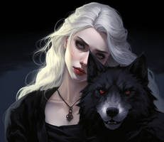 Vamp With Wolf