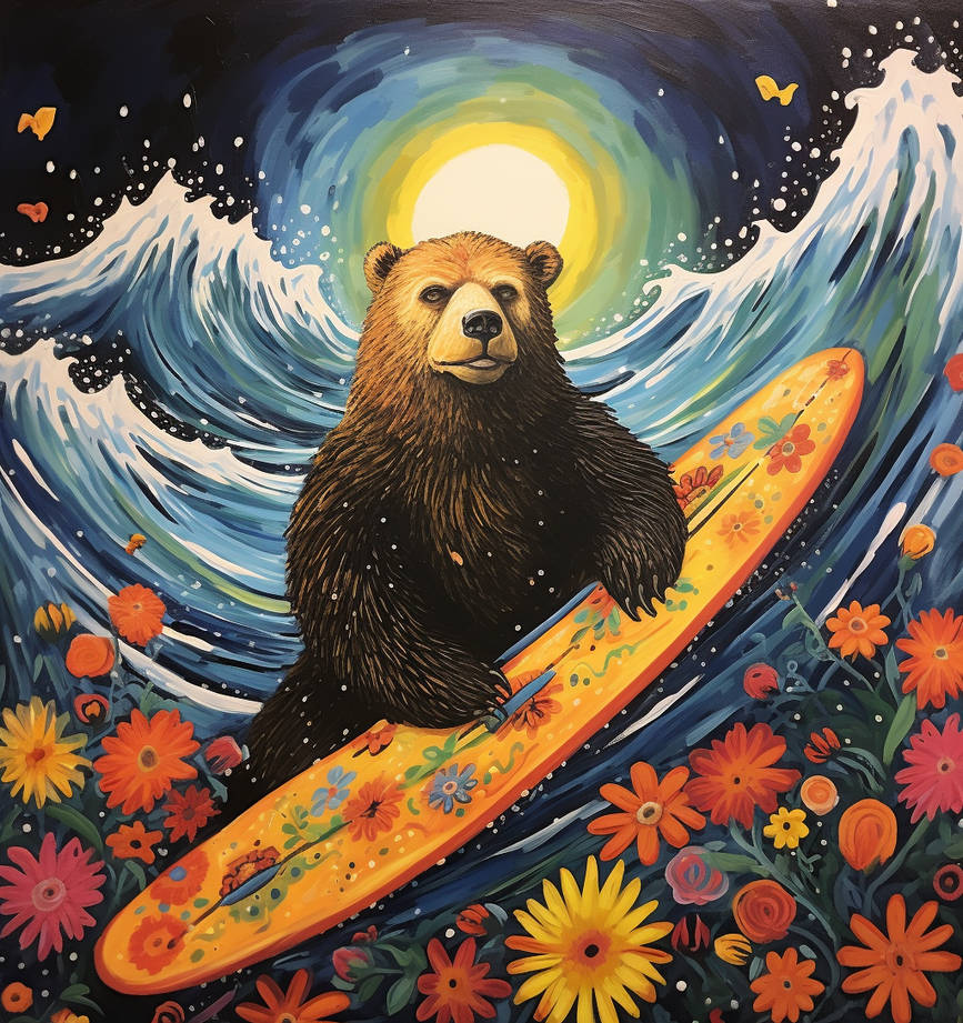 Surfing Bear by RadicaLegacy on DeviantArt