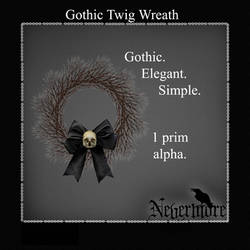 Gothic Twig Wreath Promo