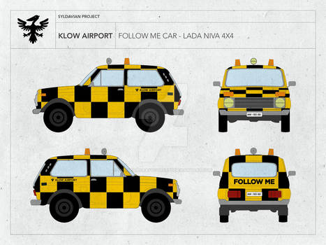 KLOW AIRPORT - FOLLOW ME CAR - LADA NIVA