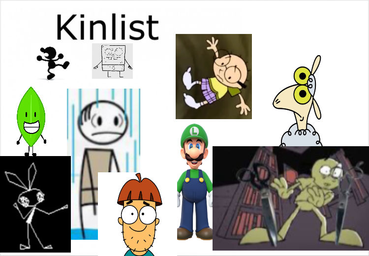 My kinlist by unfortunateJoe101010 on DeviantArt