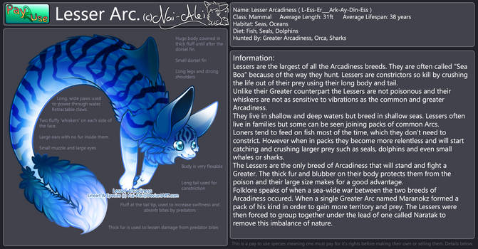 Lesser Arcadiness Species Reference