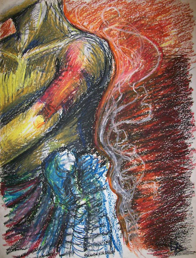 Oil Pastel Life Drawing