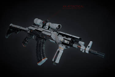 AK47 Tactical (custom white paint)