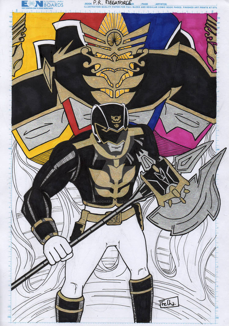 Black Megaforce Ranger Deviantart Power Rangers Megaforce by fernandochapado on DeviantArt