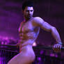 Chris Redfield Naked on a balcony