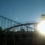 Roller Coasters at Sunset