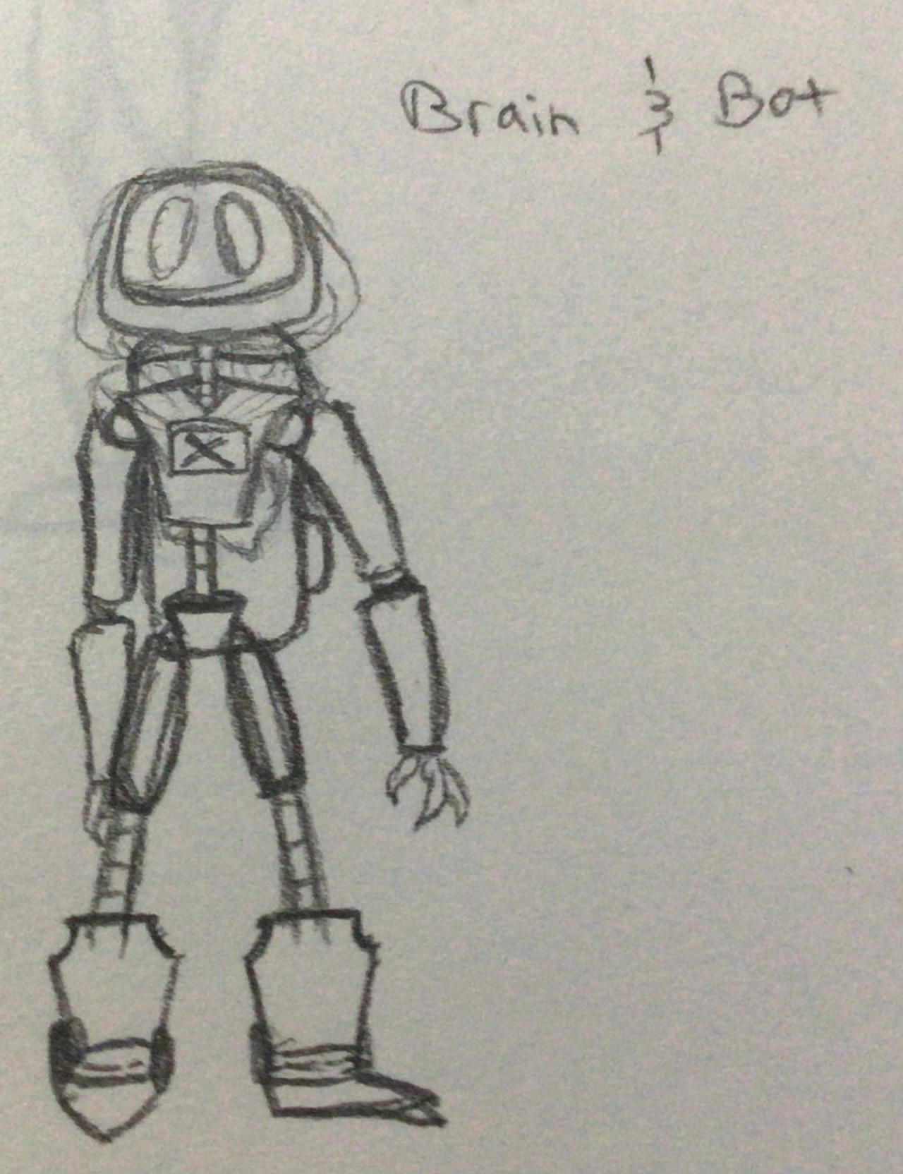 Draw R Brain Bot Brain and Bot sketch by NightstandArt on DeviantArt