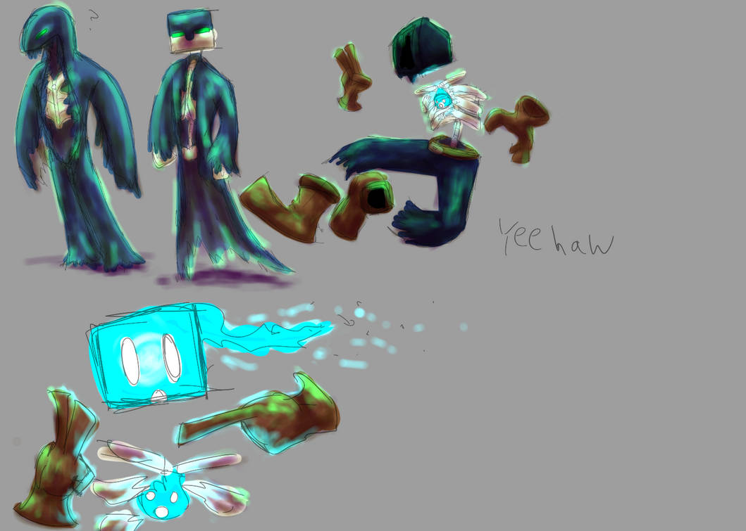 Concept art for a Minecraft skin by NightstandArt on DeviantArt