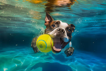 Dog Enjoying a Swim