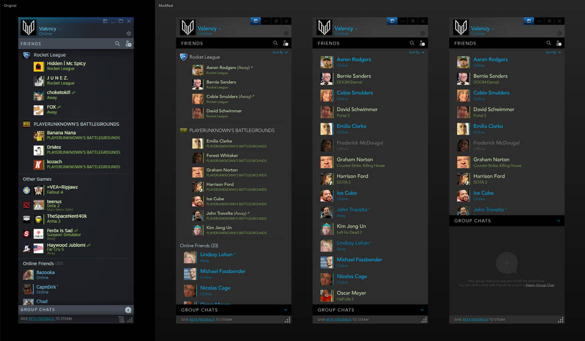 Сообщество Steam :: :: New Steam Chat: Old status UI elements