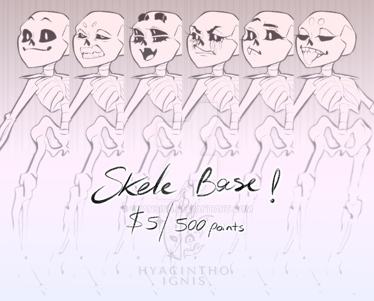 Skeleton Base Character P2U Skeleton base by cyansins on DeviantArt