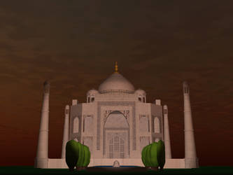 Taj Mahal Sunset