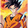 Create a visually striking anime-inspired poster o