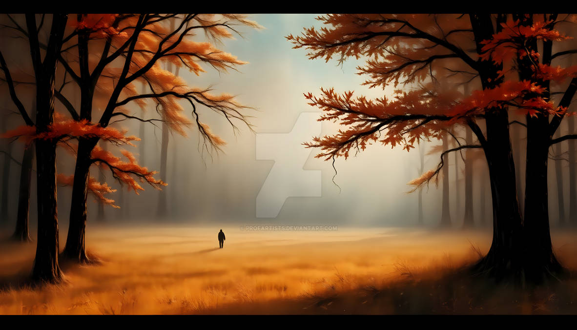 Fal Drawing Echoes of Autumn Sorrow 4K Digital Art by profartists on DeviantArt