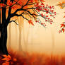 Emotional Autumn Leaf Fine Art Poster