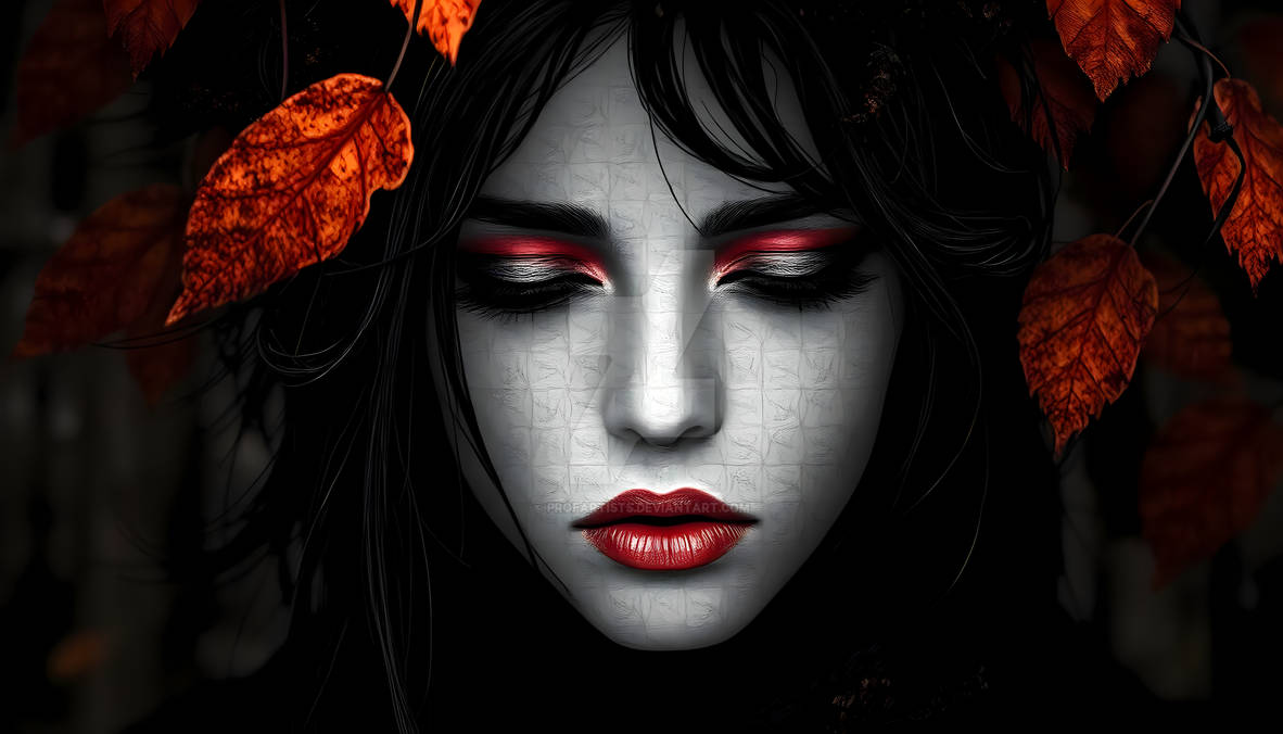 Fragile Emotions Autumn Woman Fine Art