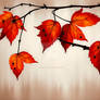 Emotional Autumn Ladybug Foliage Art